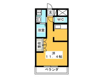 BLUE BOSS(1K/2階)の間取り写真