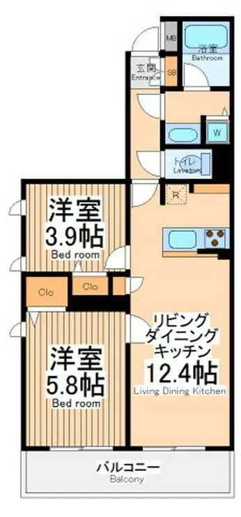ラナイヒルサイド1188 2階階 間取り