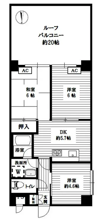 ライオンズマンション桜台駅前 2階階 間取り