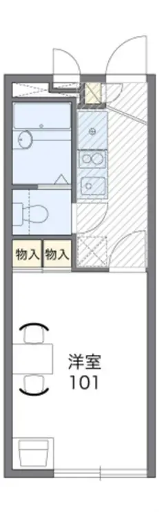 レオパレスシュッドカルチェII 1階階 間取り