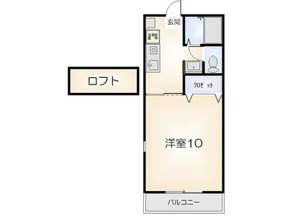 アヴァンセ(1K/2階)の間取り写真