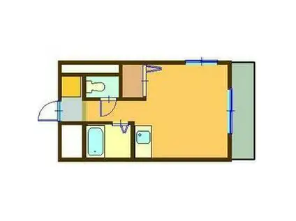 コーポ上土居(ワンルーム/3階)の間取り写真