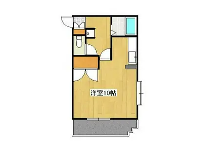 れいめい武(ワンルーム/2階)の間取り写真