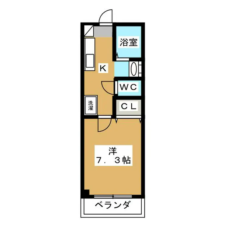 カーサ55 2階階 間取り