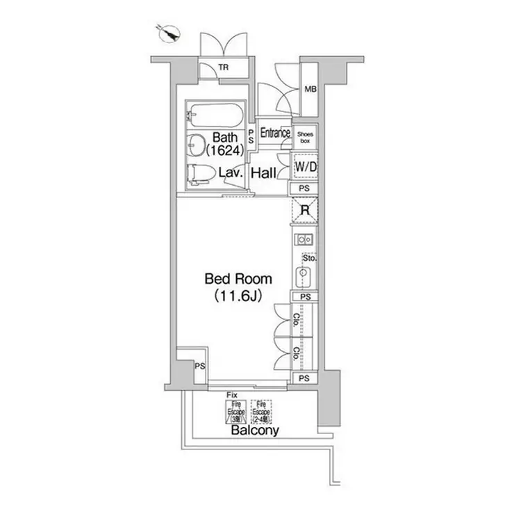 Brillia代官山プレステージ 2階階 間取り