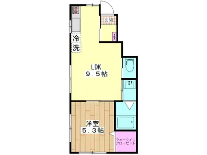 GLP東尾久(1LDK/1階)の間取り写真