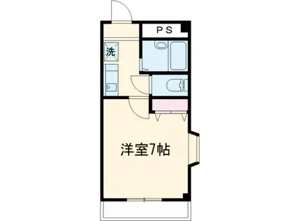 アジュール(1K/1階)の間取り写真