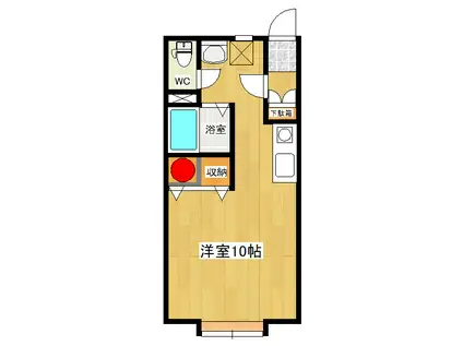 サンプレイスIII(1K/1階)の間取り写真