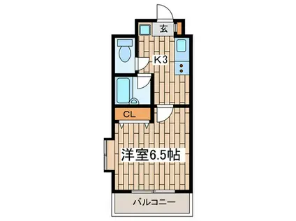 KMPORT(1K/3階)の間取り写真