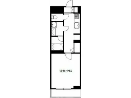 クレストコート綾瀬(1K/4階)の間取り写真