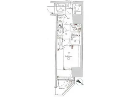 ブレシア日本橋蛎殻町(1K/5階)の間取り写真