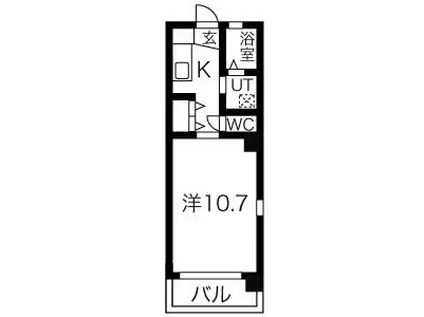 ルヴェール吹上(1K/4階)の間取り写真