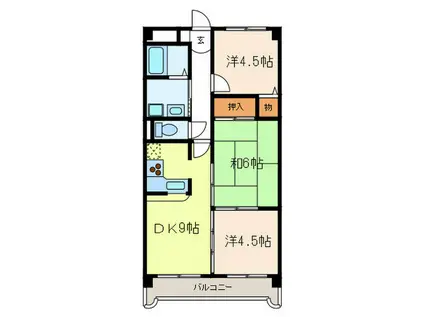 セ・ラヴィ(3DK/7階)の間取り写真