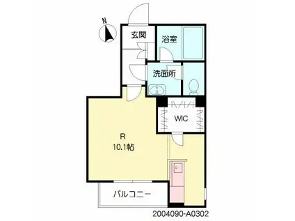 グレイスコート(ワンルーム/3階)の間取り写真