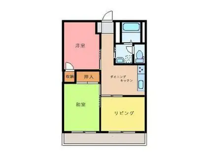 レジデンス東宝木(3DK/3階)の間取り写真