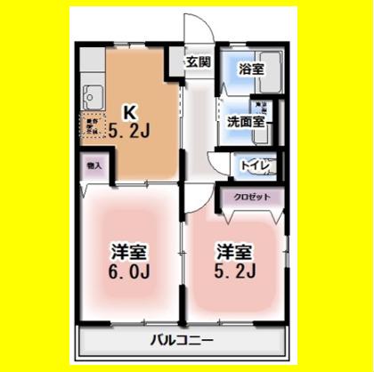 WILL(2K/1階)の間取り写真