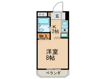 エスポア北千種(1K/3階)の間取り写真