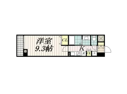 千葉ポートイースト(1K/3階)の間取り写真