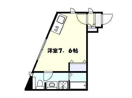 TK BELL HOUSE(ワンルーム/2階)の間取り写真