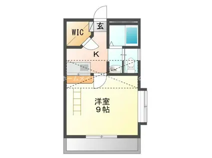 アクセス中原(1K/2階)の間取り写真