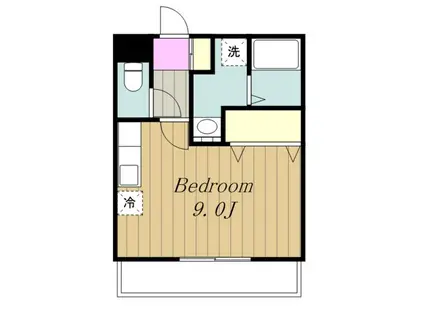 メゾン梨花Ⅱ(ワンルーム/3階)の間取り写真