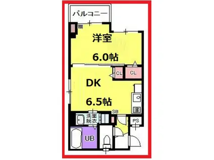 セターリッジ(1LDK/1階)の間取り写真
