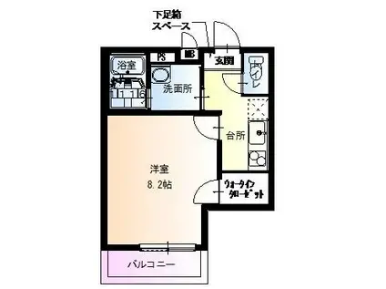 フジパレス山之内Ⅴ番館(1K/2階)の間取り写真