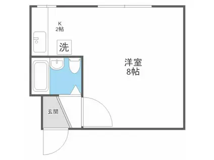 グリーンハイム(1K/5階)の間取り写真