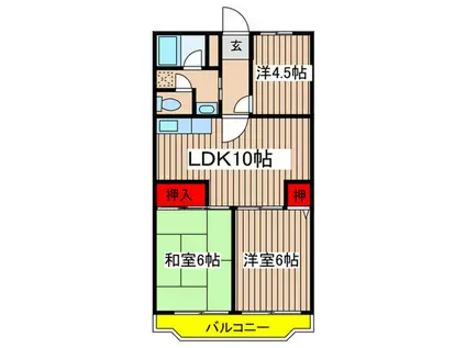ソシアルビレッジ和田(3LDK/5階)の間取り写真