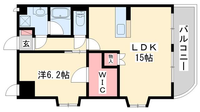 ヴェルドミールII(1LDK/3階)の間取り写真