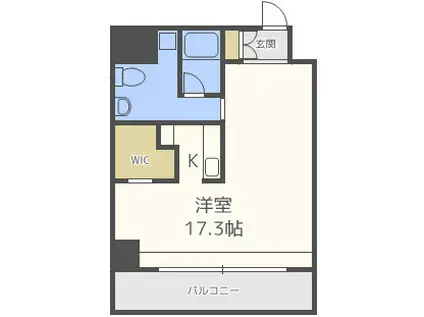 アーデンタワー南堀江(1K/5階)の間取り写真