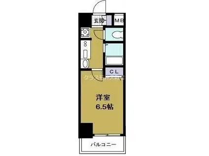 EC大阪ベイエリア(1K/9階)の間取り写真