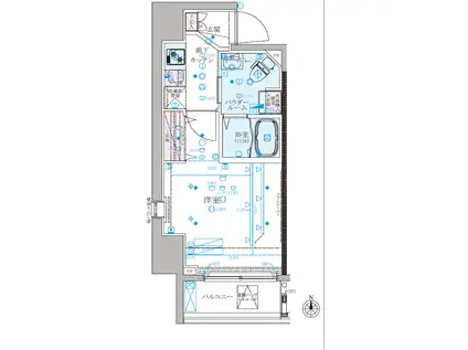 クレイシア練馬駅前(1K/6階)の間取り写真