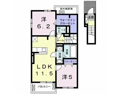 R.Y I(2LDK/2階)の間取り写真