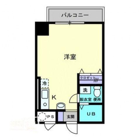 グレイス中野町(ワンルーム/6階)の間取り写真