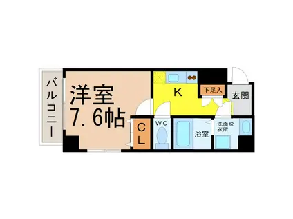 LEXCEED IZUMI(1K/5階)の間取り写真