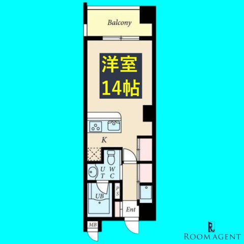グレンパーク中島(ワンルーム/5階)の間取り写真