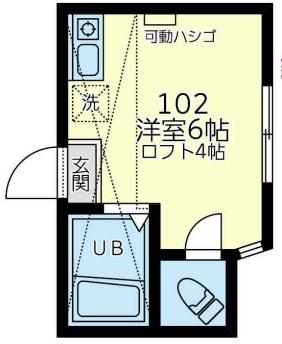 ユナイト戸部ストレイ・シープ(ワンルーム/1階)の間取り写真
