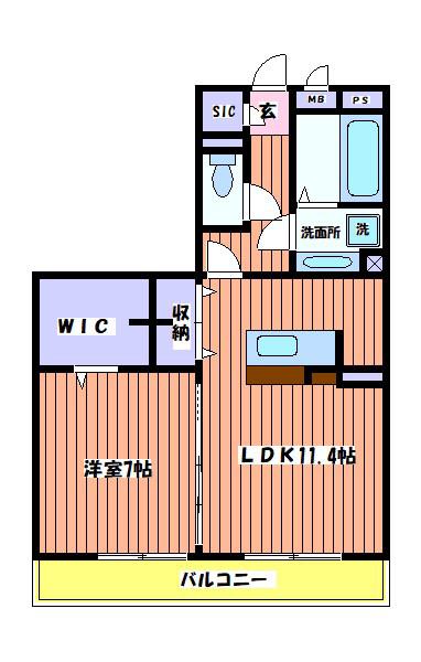 グランテージ(1LDK/3階)の間取り写真