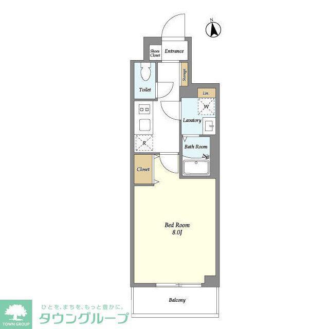 ルネサンスコート馬込(1K/3階)の間取り写真