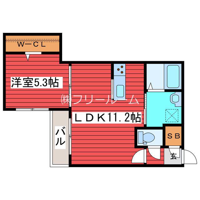 スターレジデンス福住(1LDK/4階)の間取り写真