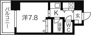 AXIS桜通内山(1K/15階)の間取り写真