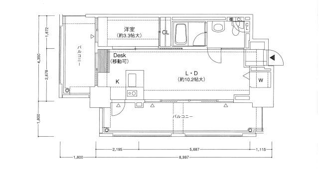 西新 SAVOY(1LDK/12階)の間取り写真