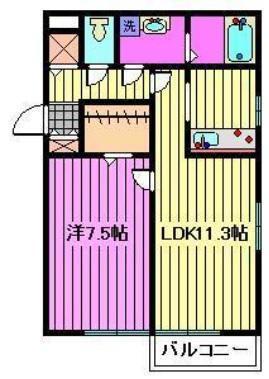 ソフィアメゾン(1LDK/3階)の間取り写真