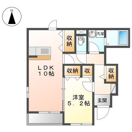 サンハイツ・カトー(1LDK/1階)の間取り写真