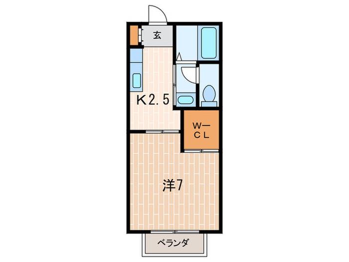 アネスト香枦園(ワンルーム/2階)の間取り写真