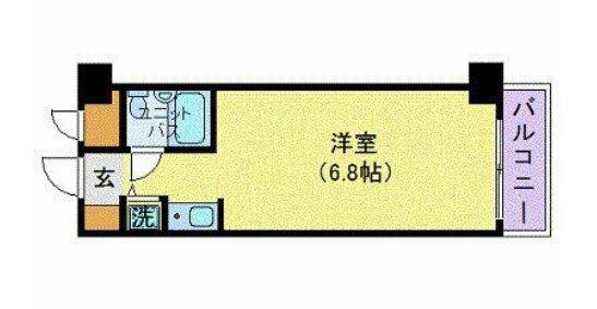 ルイシャトレ恵比寿(ワンルーム/5階)の間取り写真