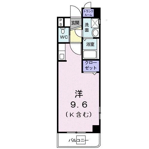 プロフィット牧志(ワンルーム/7階)の間取り写真