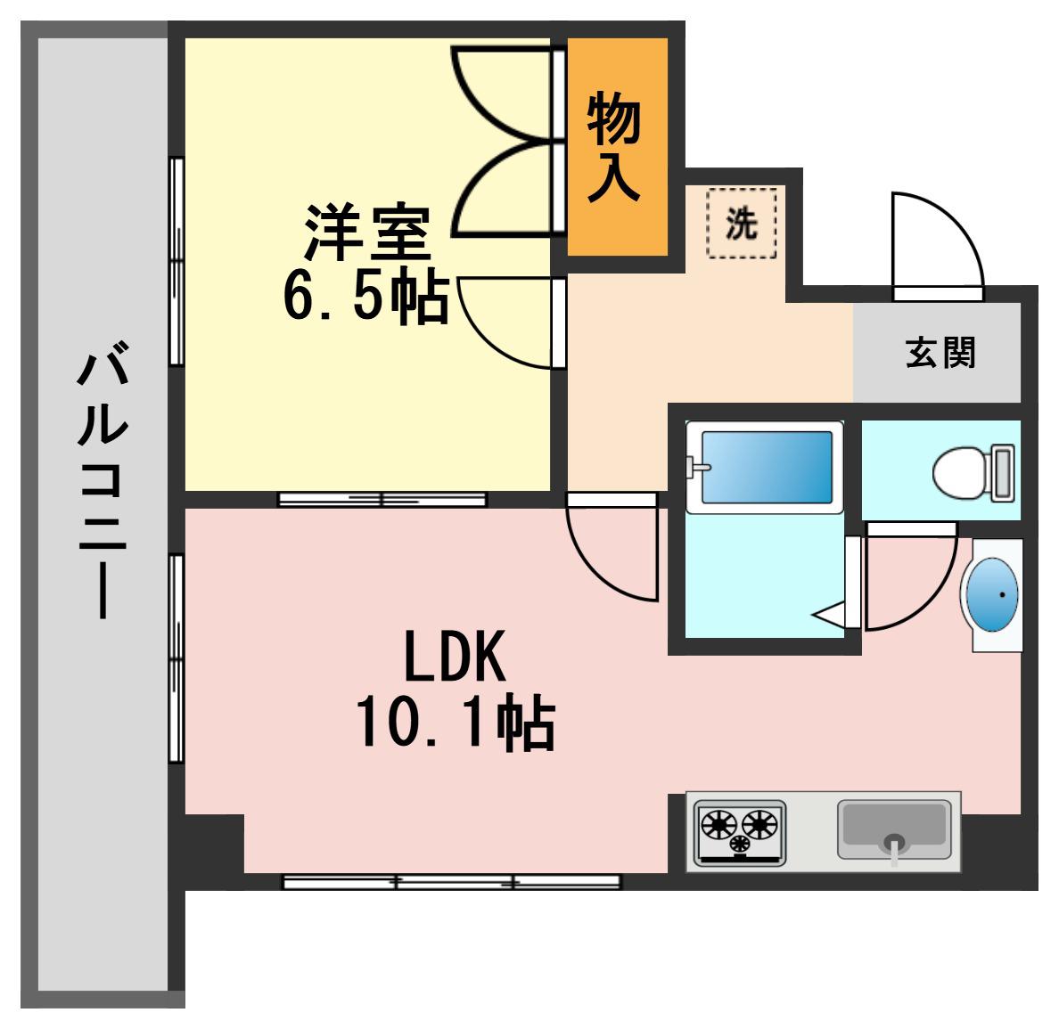 ホワイトコートIII(1LDK/8階)の間取り写真