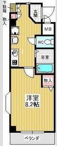 PLAGE HIMURO(1K/5階)の間取り写真